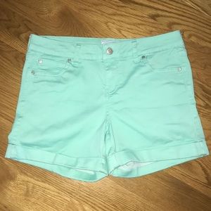 Celebrity Pink Lucite Green Shorts